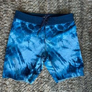 Billabong Blue Tie-Dye Men's Shorts
